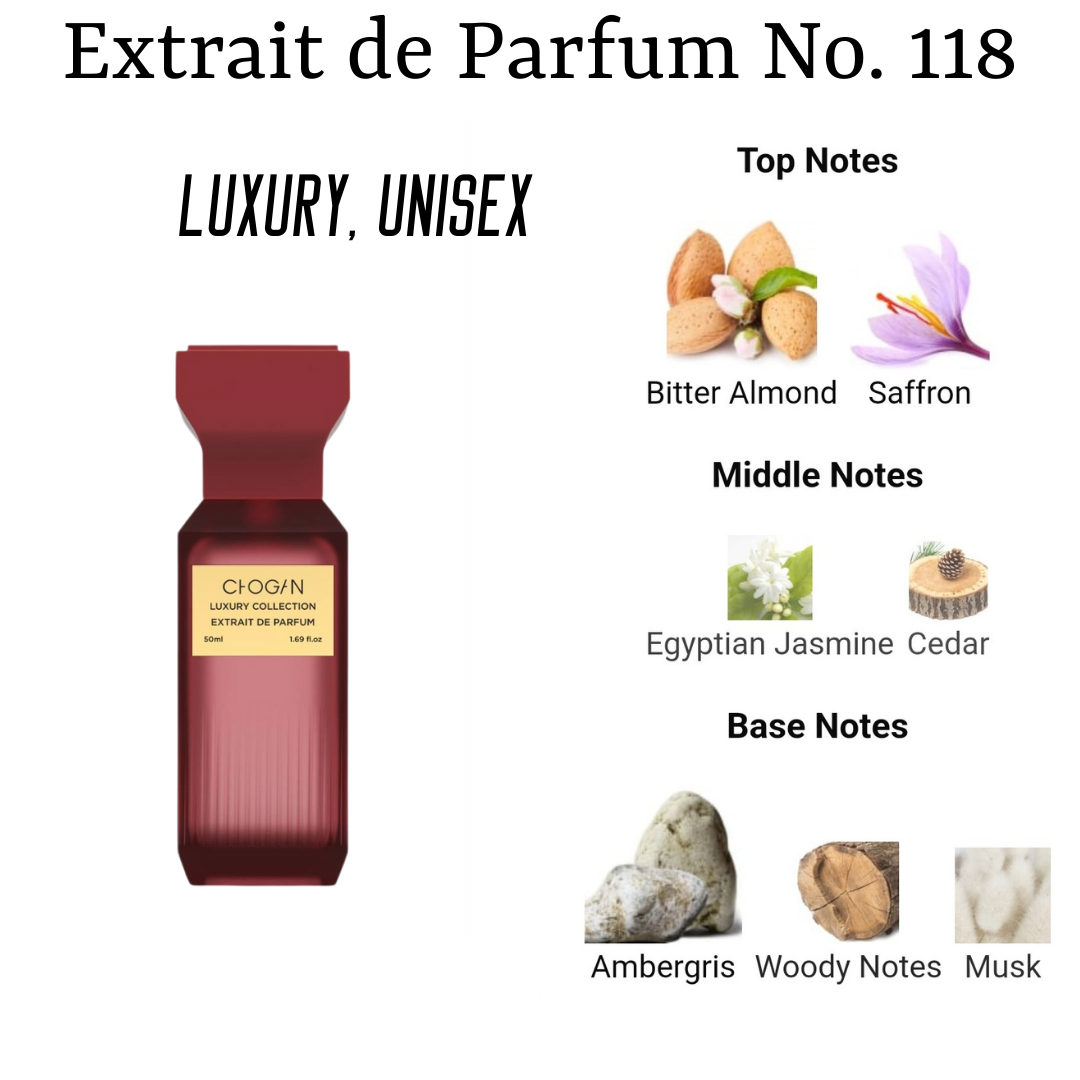 Luxury Unisexparfüm Nr. 118 mit 30% Essenz