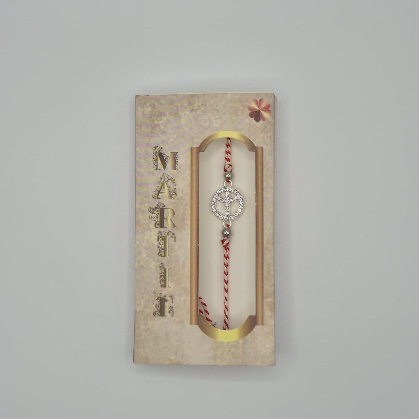 Mărțișor-Armband mit verstellbarem Band, in Einzelbox 9 × 5 cm