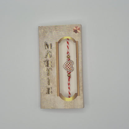 Mărțișor-Armband mit verstellbarem Band, in Einzelbox 9 × 5 cm