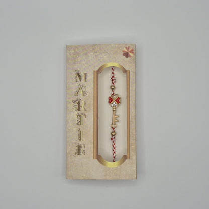 Mărțișor-Armband mit verstellbarem Band, in Einzelbox 9 × 5 cm