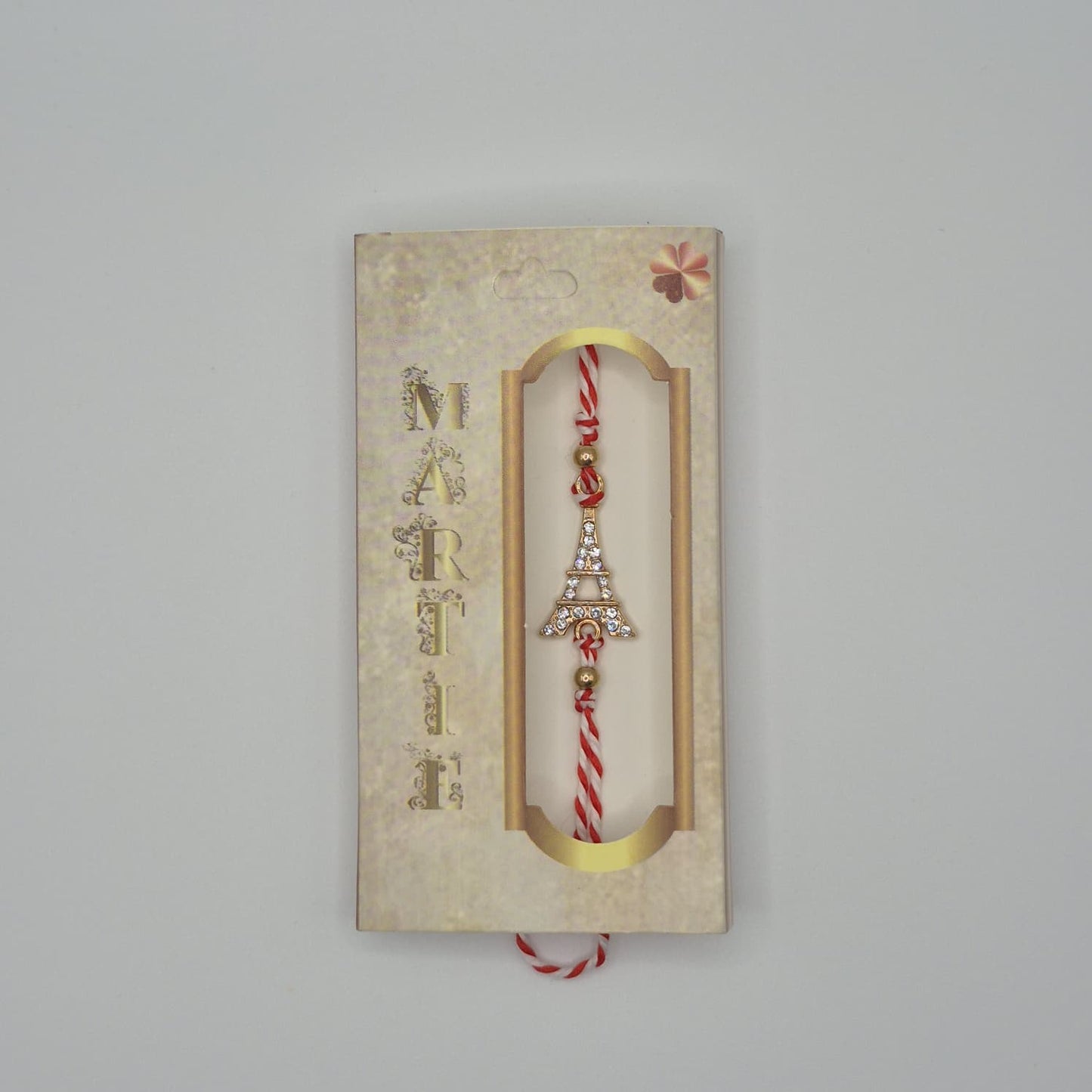 Mărțișor-Armband mit verstellbarem Band, in Einzelbox 9 × 5 cm