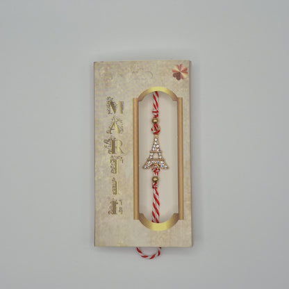 Mărțișor-Armband mit verstellbarem Band, in Einzelbox 9 × 5 cm