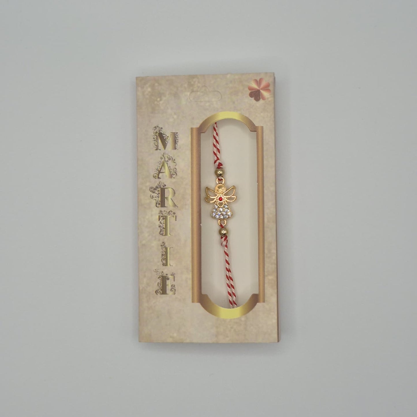 Mărțișor-Armband mit verstellbarem Band, in Einzelbox 9 × 5 cm