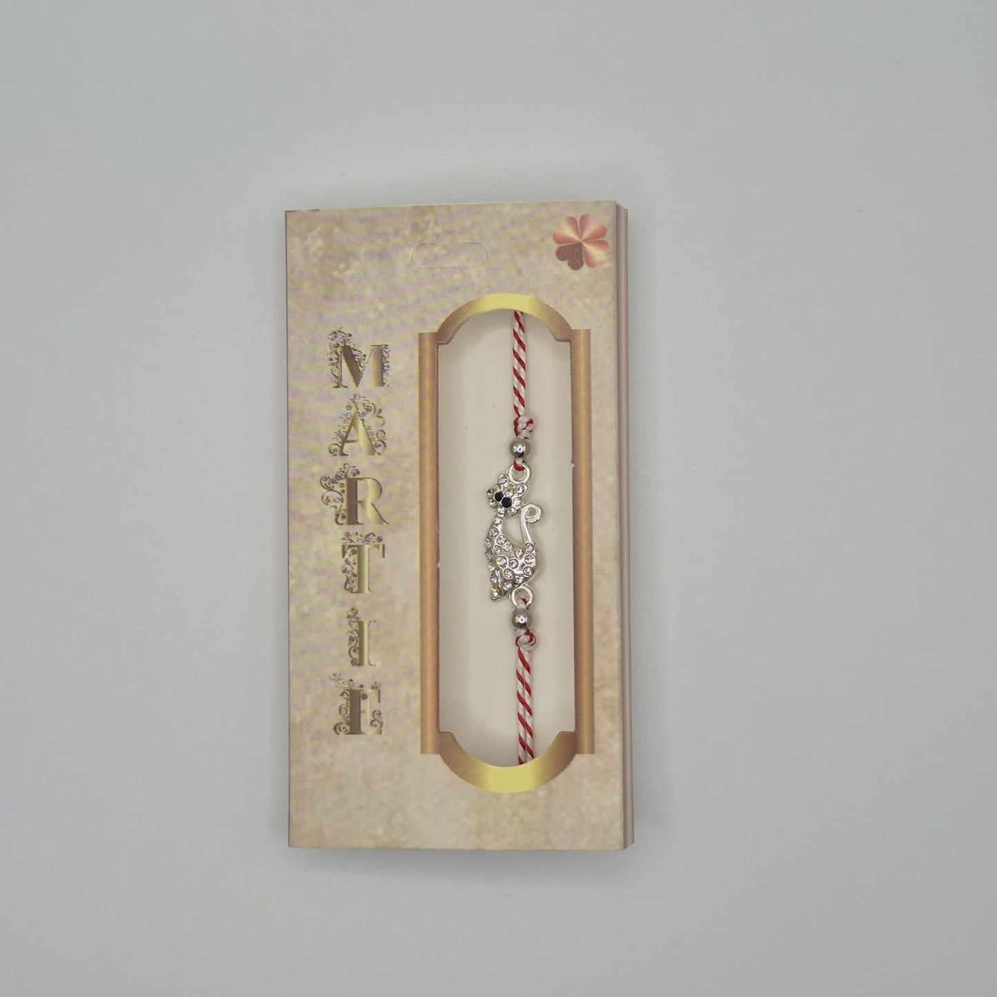 Mărțișor-Armband mit verstellbarem Band, in Einzelbox 9 × 5 cm