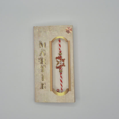 Mărțișor-Armband mit verstellbarem Band, in Einzelbox 9 × 5 cm