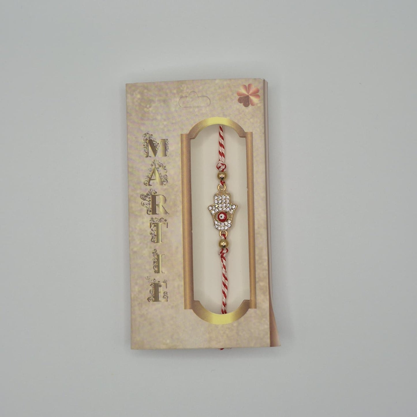 Mărțișor-Armband mit verstellbarem Band, in Einzelbox 9 × 5 cm