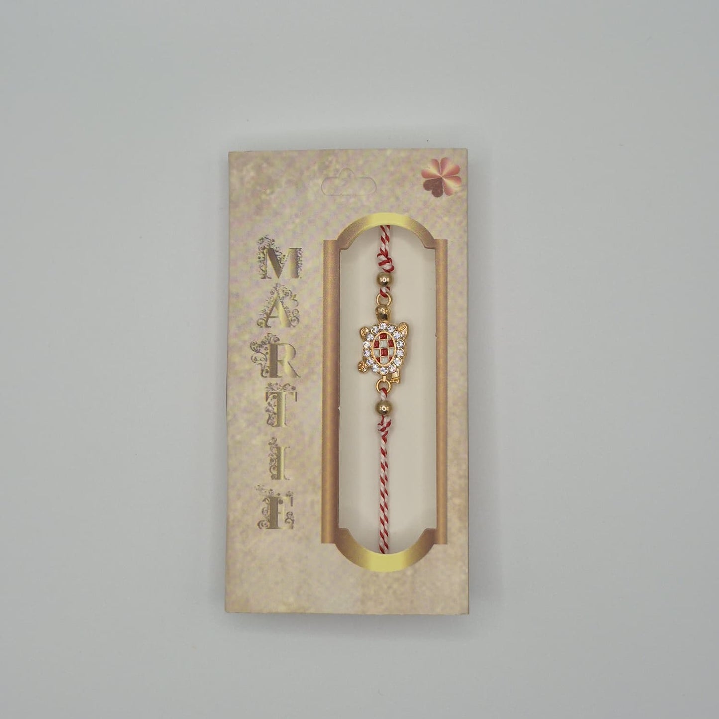 Mărțișor-Armband mit verstellbarem Band, in Einzelbox 9 × 5 cm