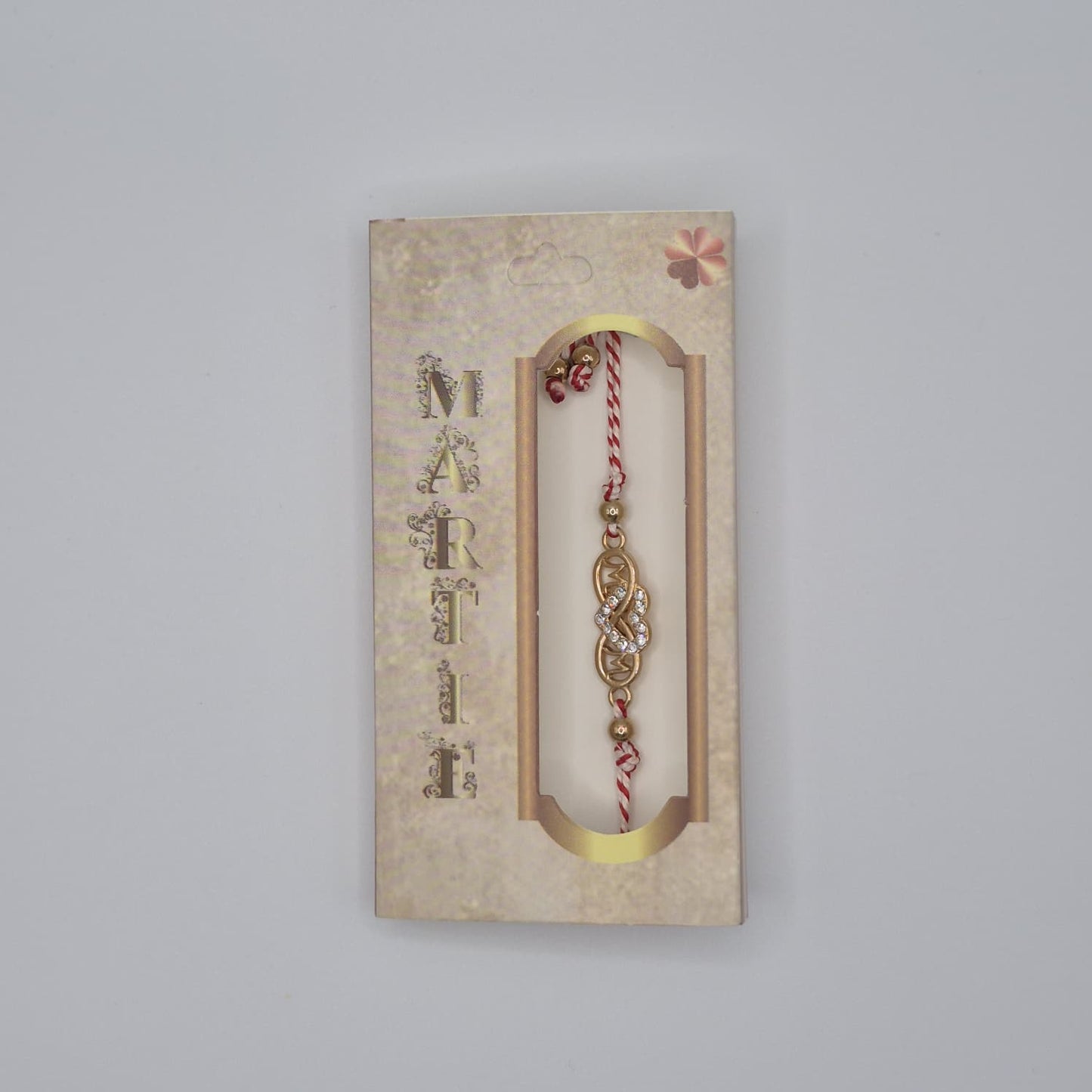 Mărțișor-Armband mit verstellbarem Band, in Einzelbox 9 × 5 cm