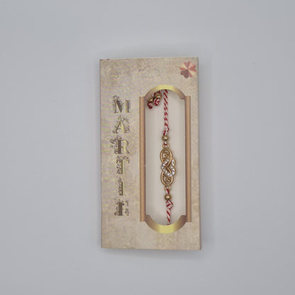 Mărțișor-Armband mit verstellbarem Band, in Einzelbox 9 × 5 cm