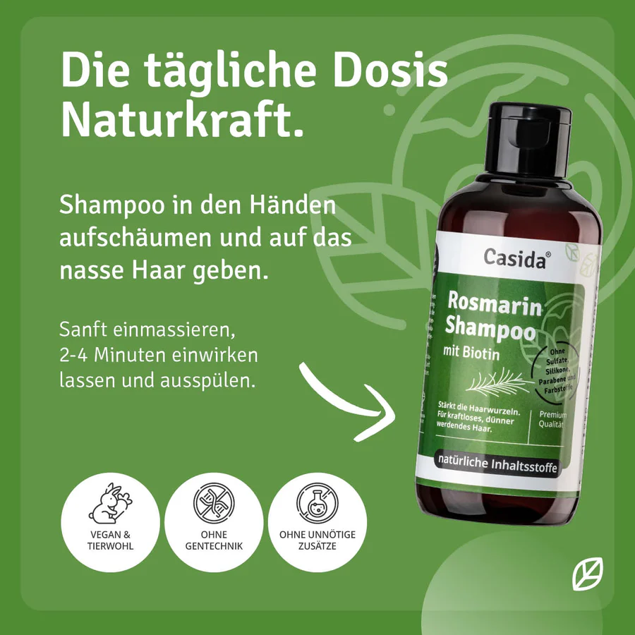 Rosmarin Shampoo mit Biotin von Casida