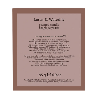 Duftkerze Lotus und Wasserlilie - Jean&Len - 195g