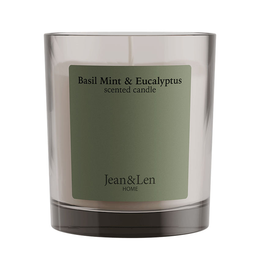 Duftkerze Eukalyptus mit Basilikum und Minze - Jean&Len - 195g